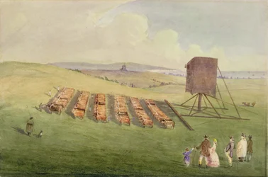 Moving the Windmill, 1797 (wc på papir)